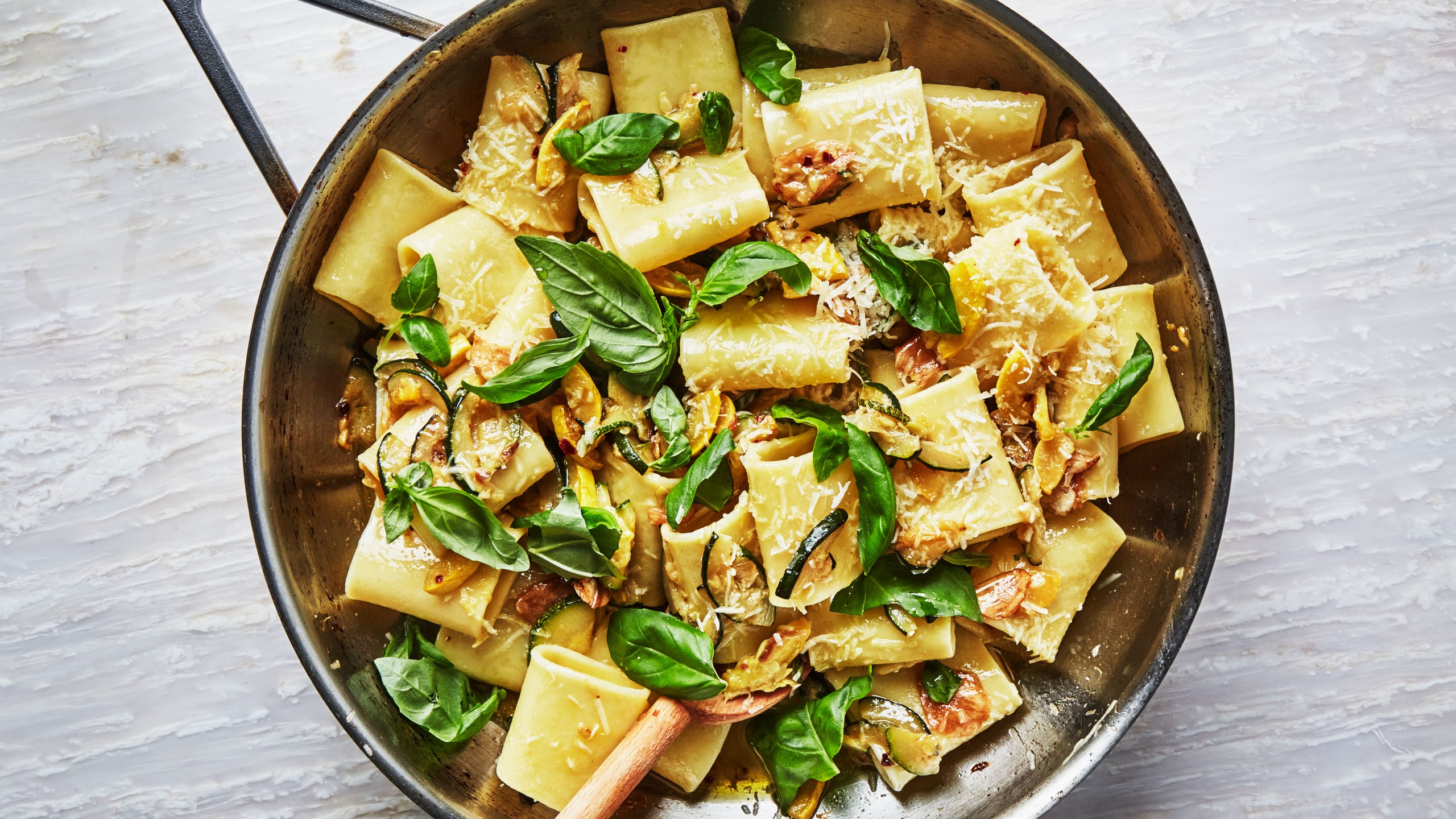 Squash & Basil Pasta