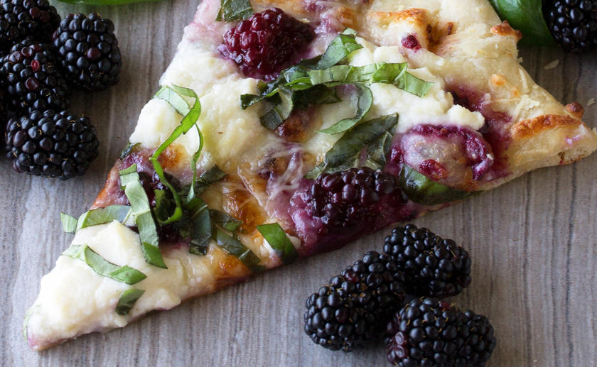 Blackberry Basil Pizza
