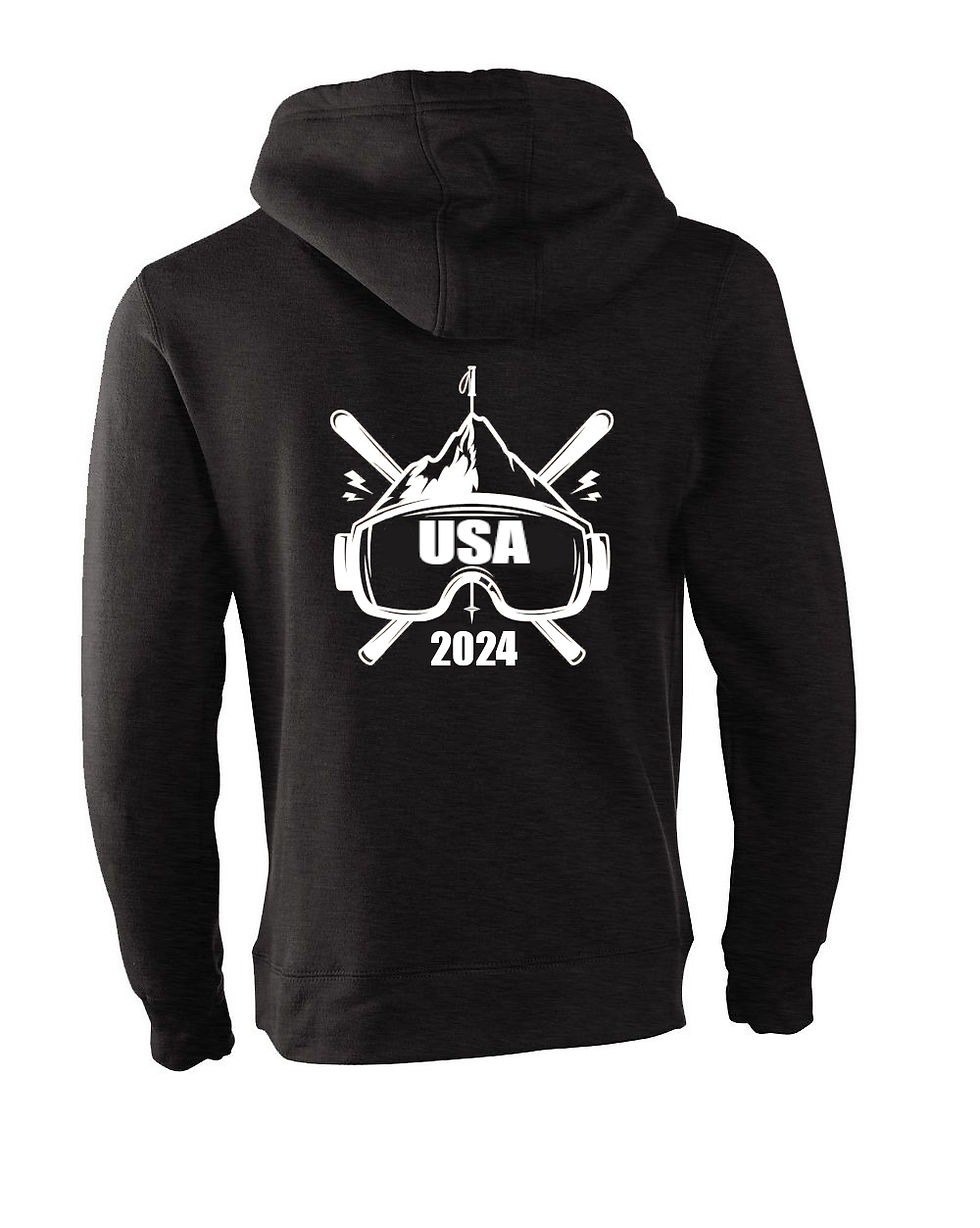 Dusty Black Chipping Campden Ski Hoodie