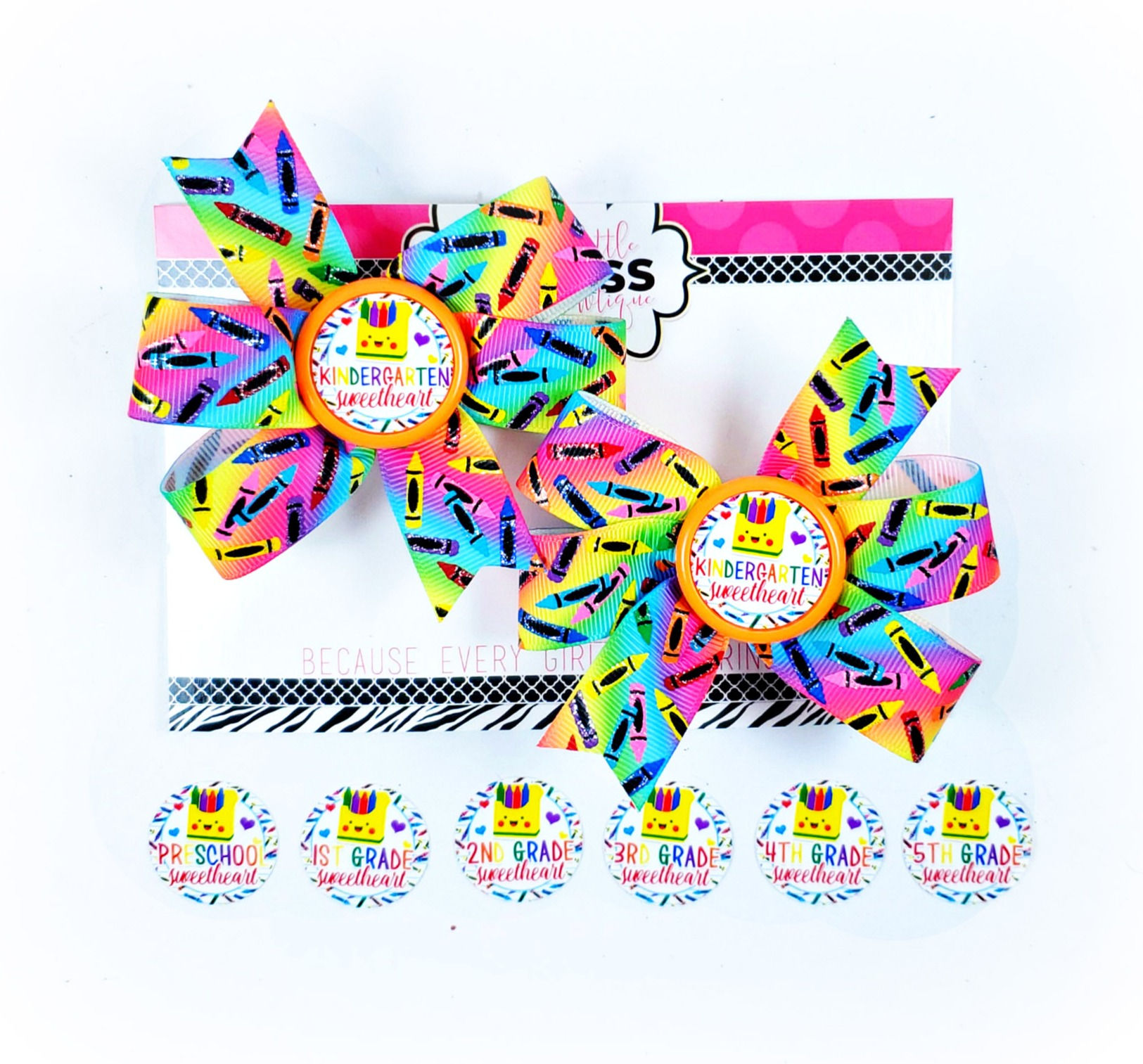 'School Sweetheart' pinwheel set