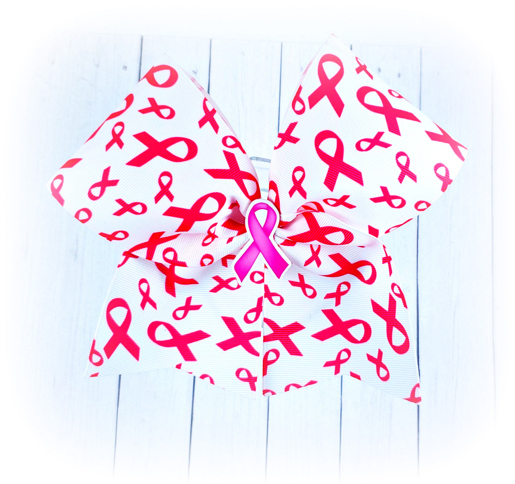 'Breast Cancer Awareness' cheer bow