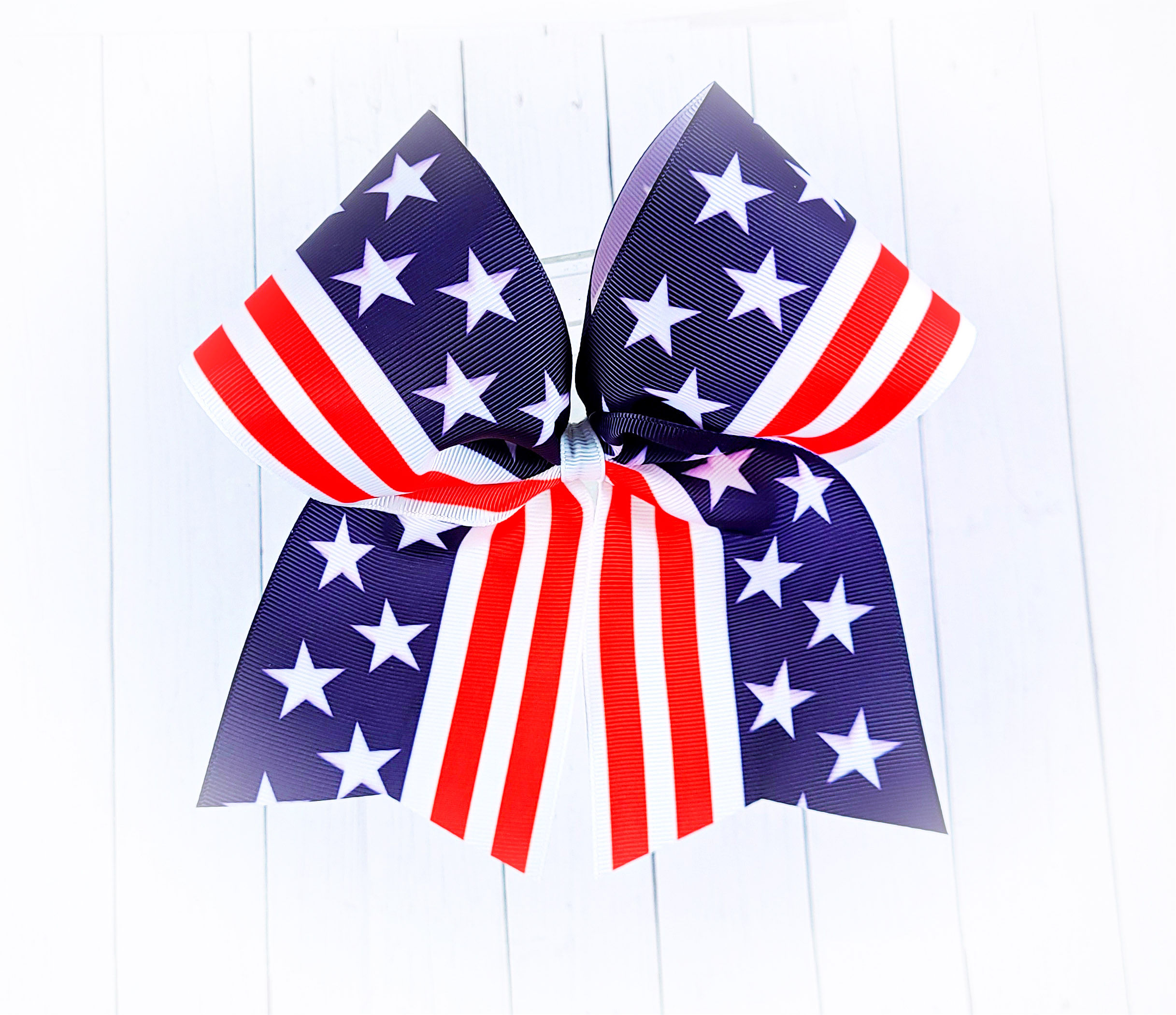 'American Flag' cheer bow