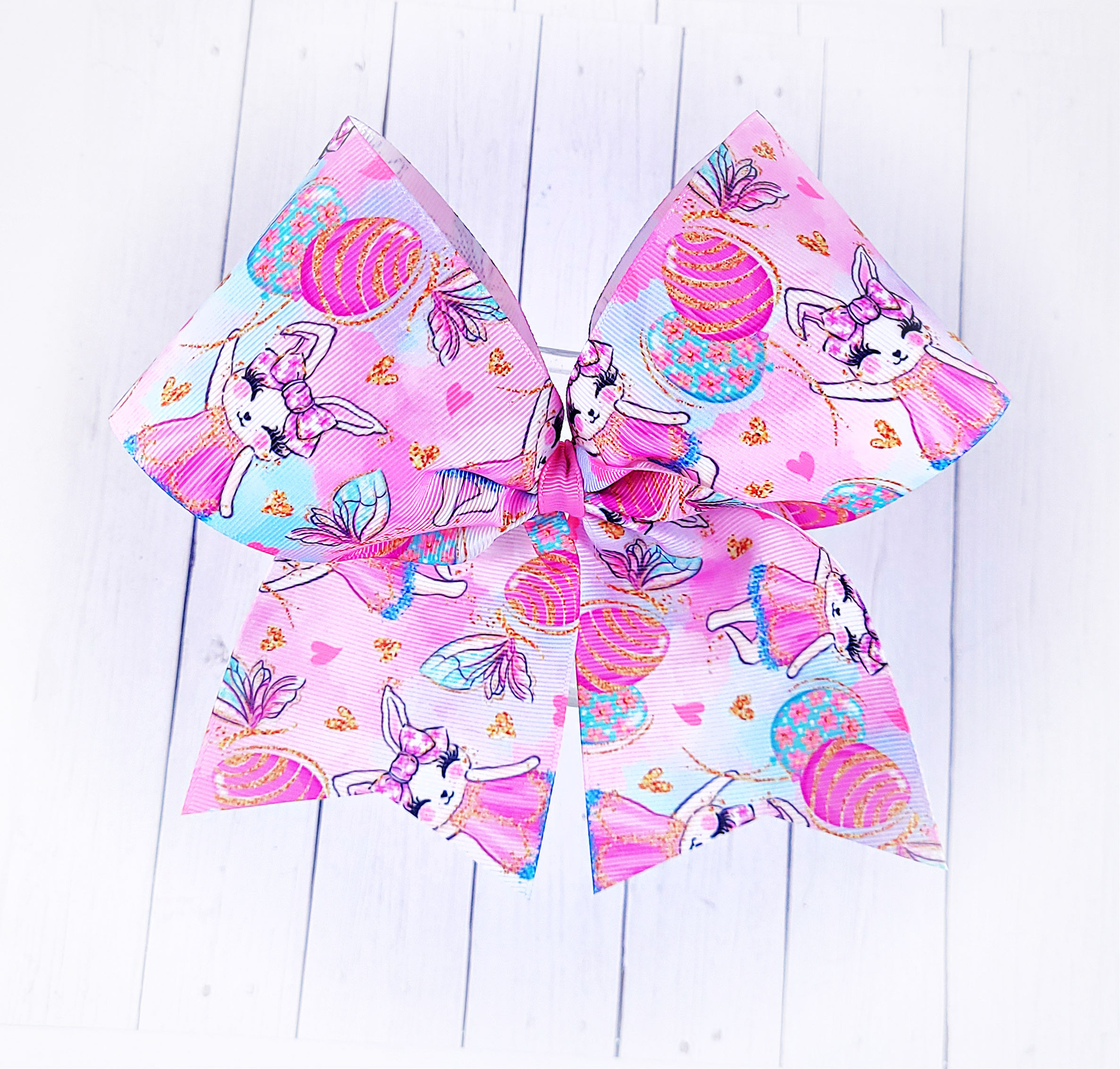 'Easter Bunny' cheer bow
