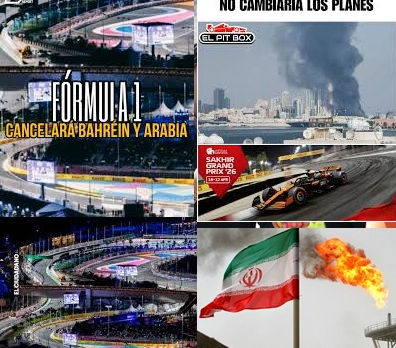 LA TENSIÓN DE GUERRA EN EL MEDIO ORIENTE CANCELARIA EL GP DE BAHRÉIN Y ARABIA SAUDITA.