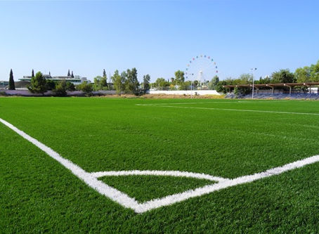 TRABAJA MUNICIPIO EN ÚLTIMOS DETALLES DE REHABILITACIÓN DE CANCHA DE FUTBOL EN EL INSTITUTO TECNOLÓGICO DE CHIHUAHUA.