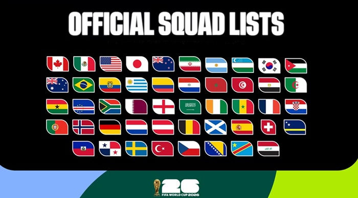 LAS 48 SELECCIONES DEL MUNDO REVELARON SUS LISTAS DE JUGADORES.