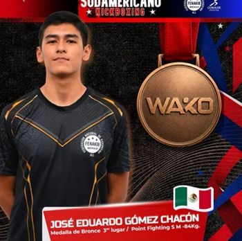 EL ARTEMARCIALISTA CHIHUAHUENSE JOSÉ EDUARDO GÓMEZ SE QUEDA CON EL TERCER LUGAR EN CHILE.
