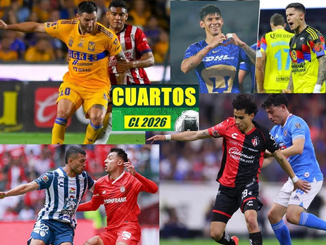 LISTOS LOS HORARIOS Y FECHAS DE LOS CUARTOS DE FINAL DEL CLAUSURA 2026.