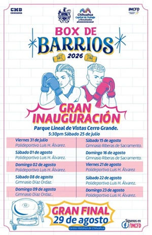 VISTAS DE CERRO GRANDE SERA TESTIGO DE LA GRAN INAUGURACION DEL TORNEO BOX DE BARRIOS.