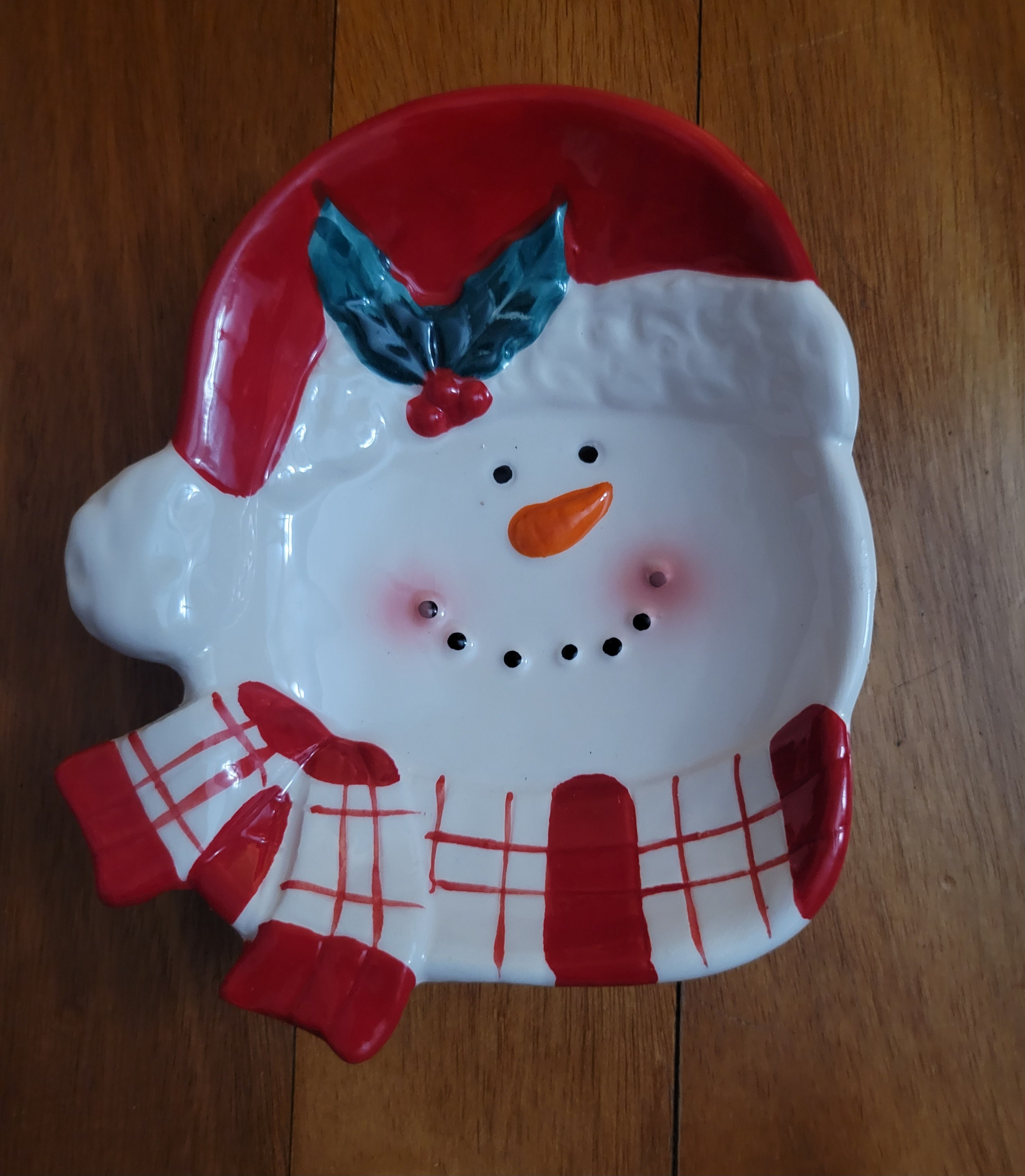 Small Snowman Dish/Spoon Rest