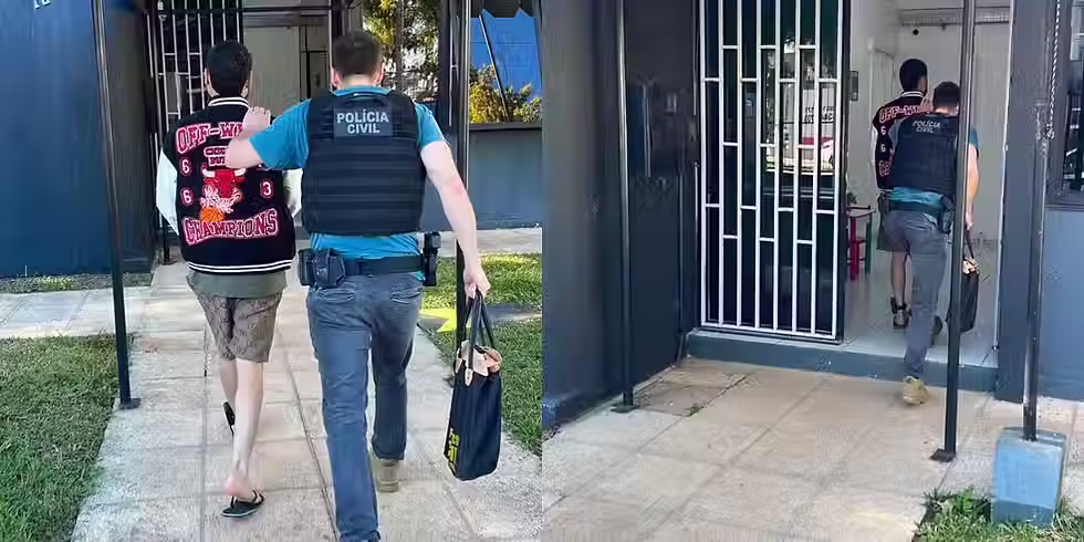 Bruxo conduzido à delegacia - Foto: Policia Civil Reprodução