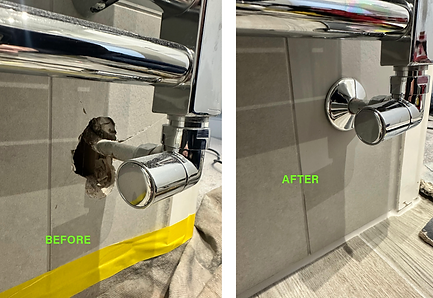 cracked tile repaired