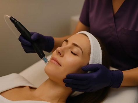 How does HydraFacial deeply cleanse the skin pores?
