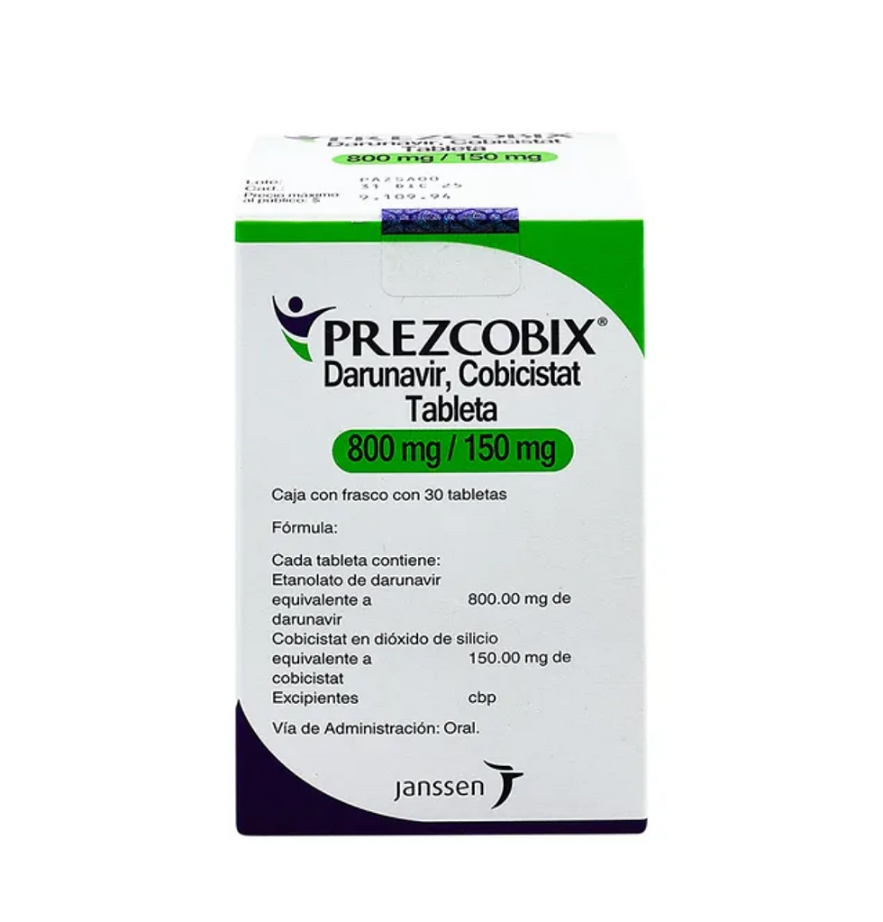 Prezcobix Darunavir, Cobicistat 800mg/150mg