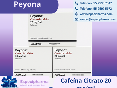 Peyona 20 mg cafeína citrato