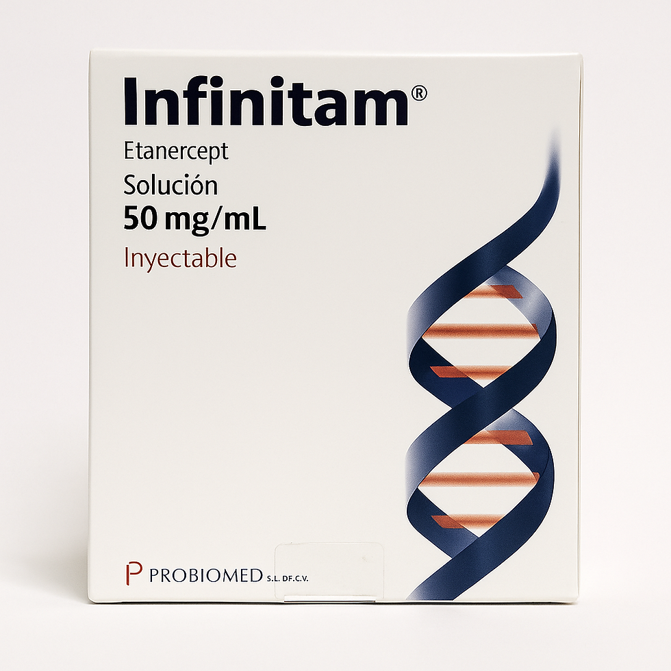 Caja de Infinitam 50 mg/mL solución inyectable (Etanercept)
