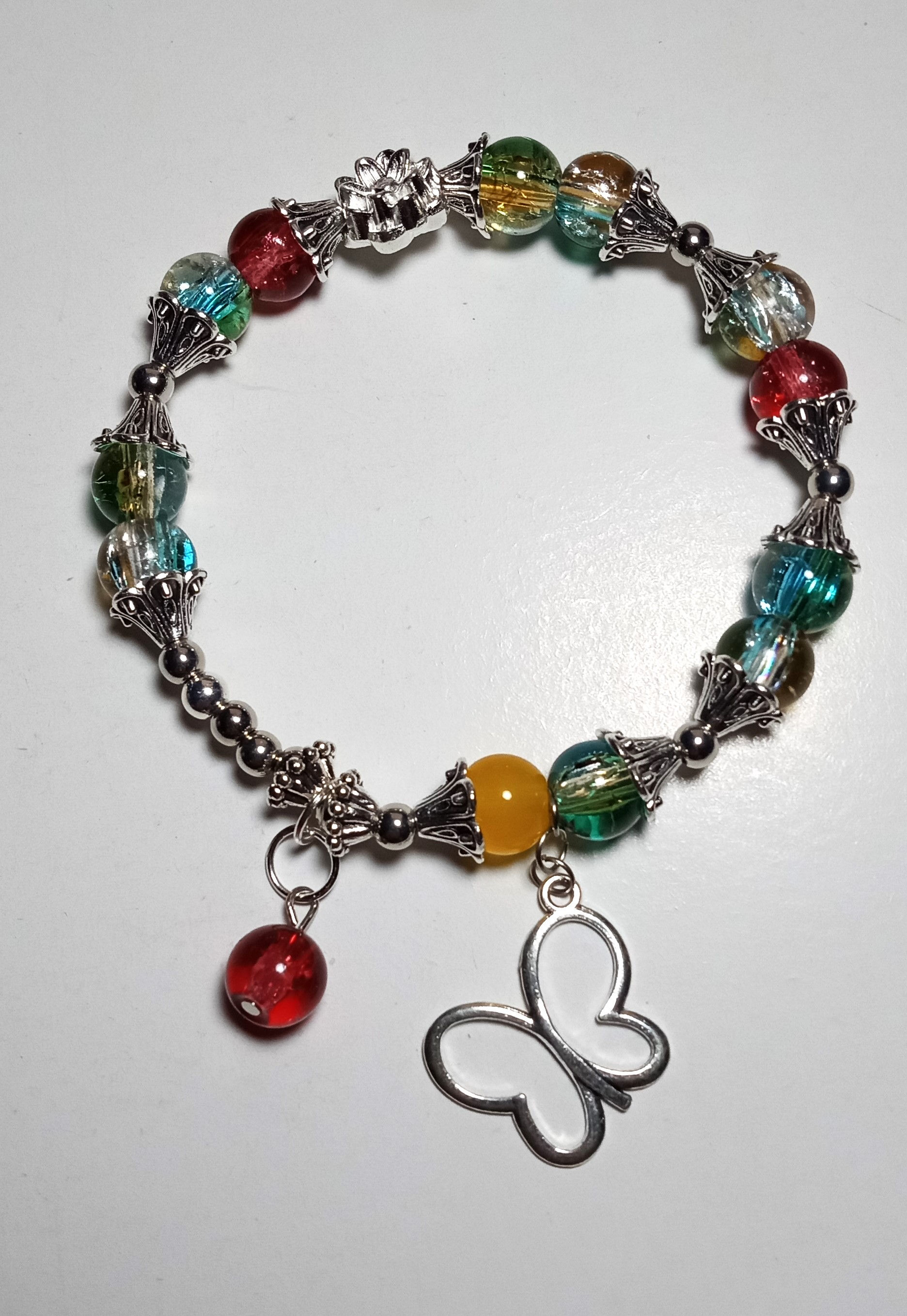 Mix color crackle beads
