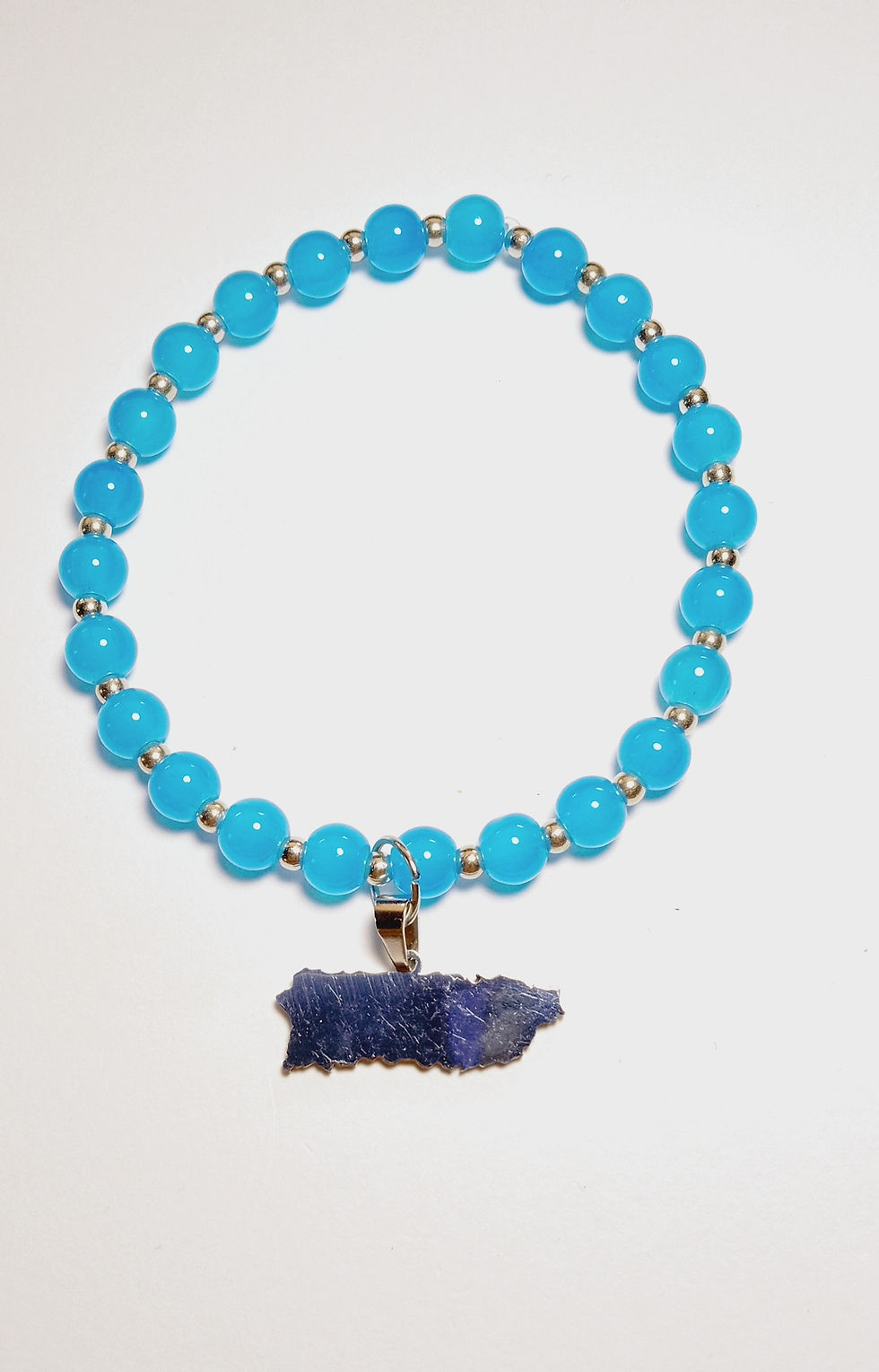 Thumbnail: 6mm Solid color beads Puerto Rico charm (seven colors)