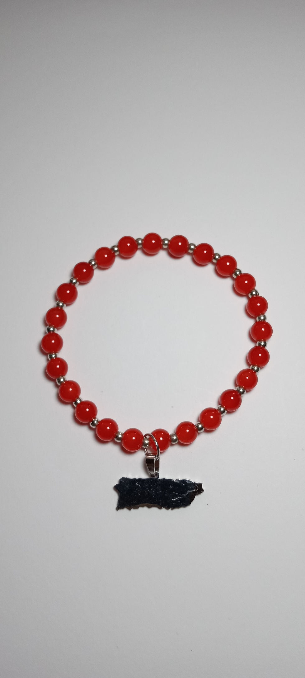 Thumbnail: 6mm Solid color beads Puerto Rico charm (seven colors)