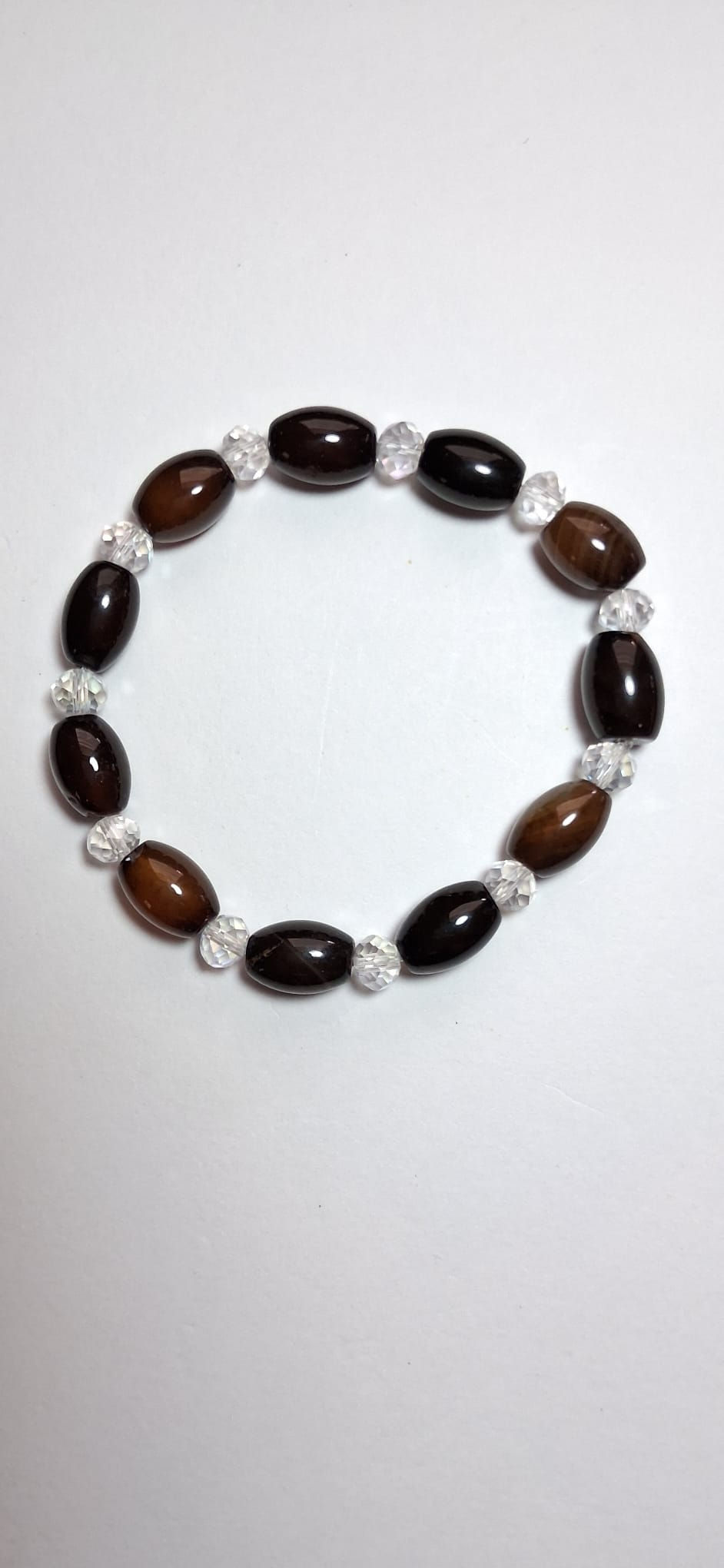 Little brown barrels beads