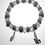 Thumbnail: Grey and clear crystal glass beads