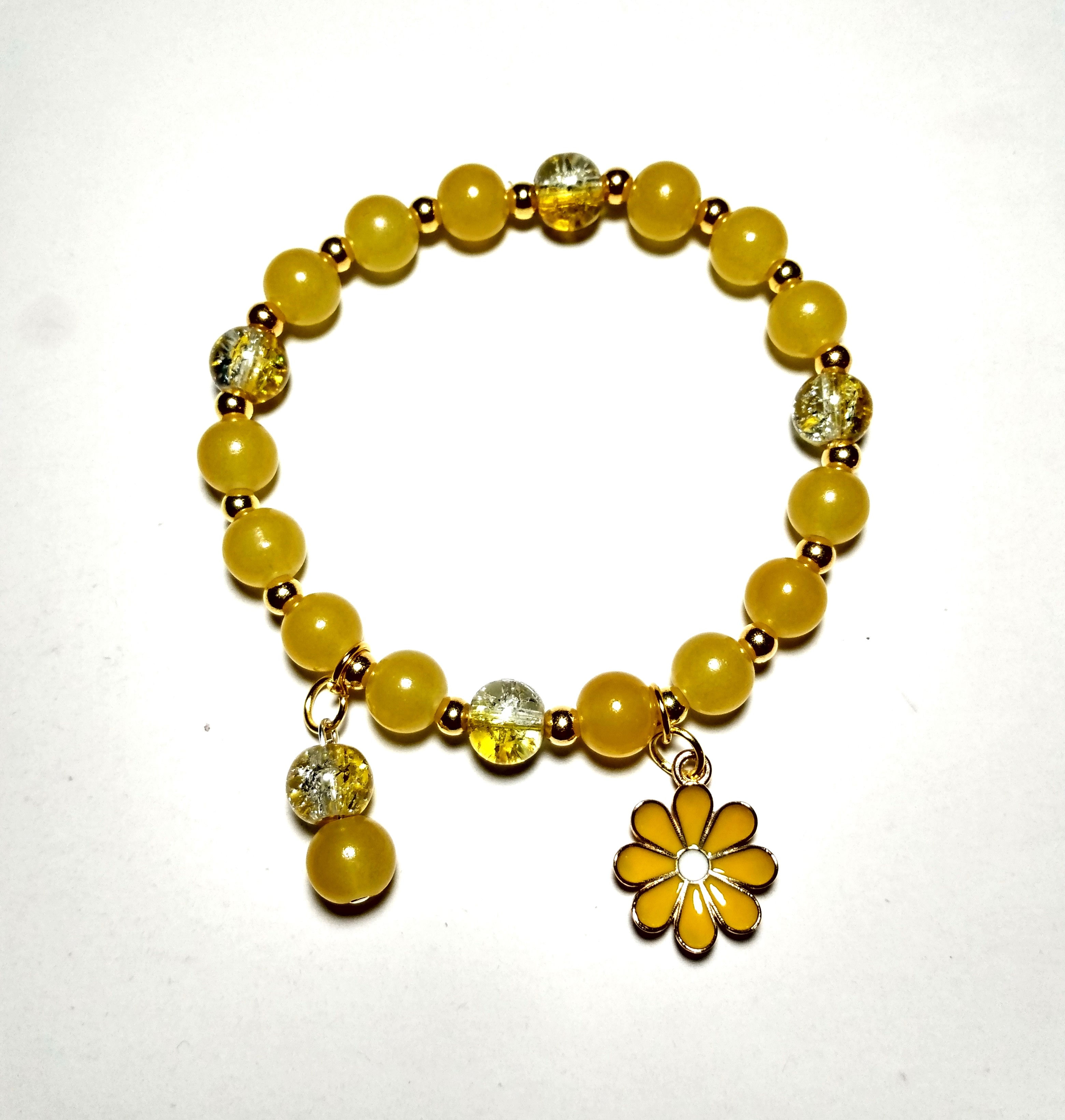 Dark yellow beads