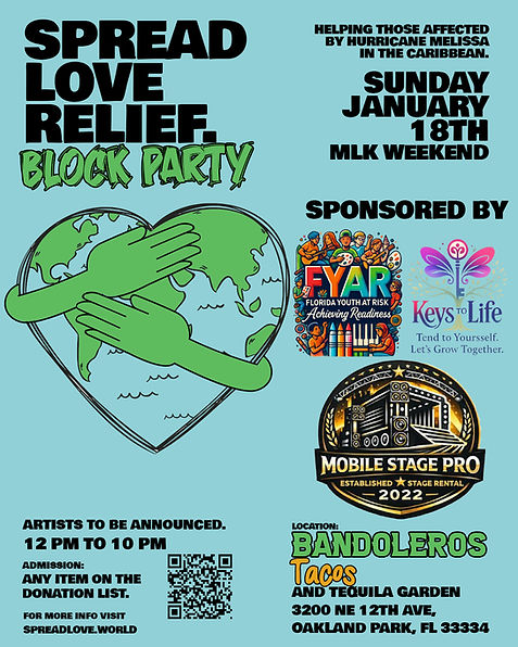 SPREAD LOVE RELIEF EVENT MLK event