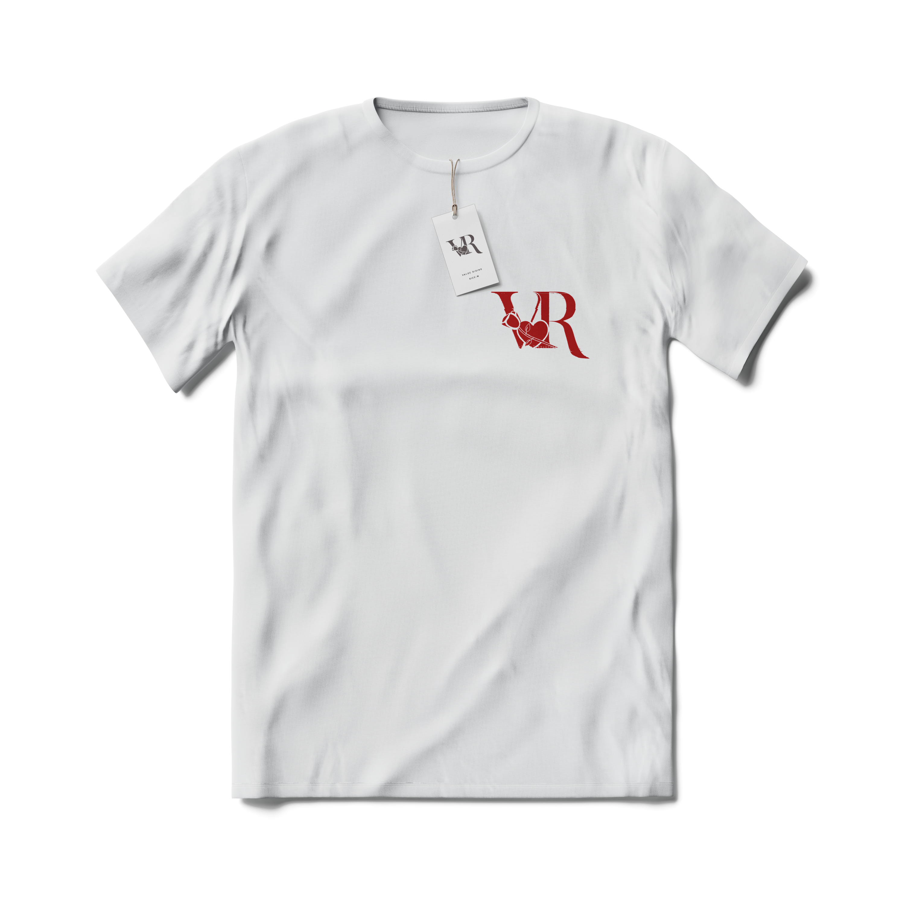 VR Small Print White T-shirt