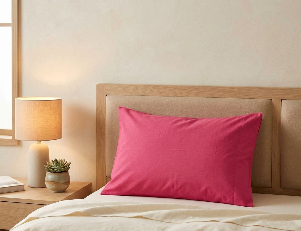 Daily 100% Cotton Pillow Case Pink