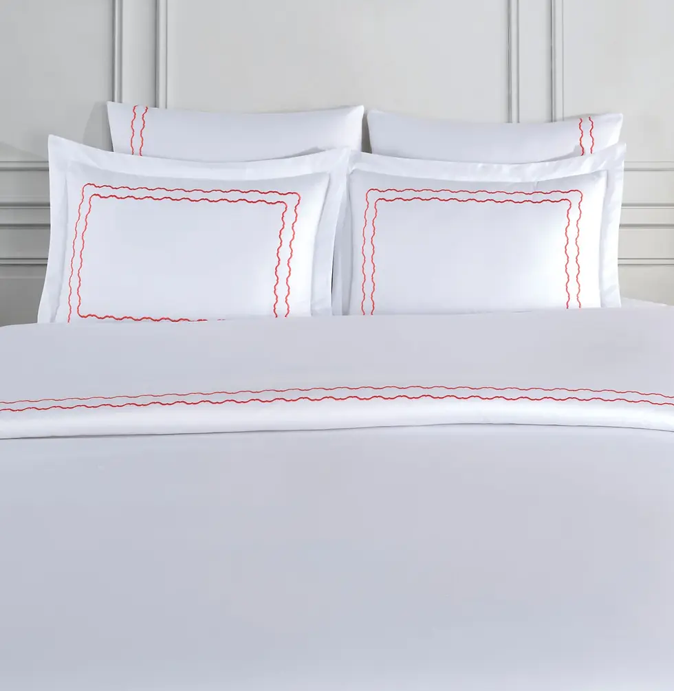 Thumbnail: Müzeyyen Duvet Cover Set - Coral