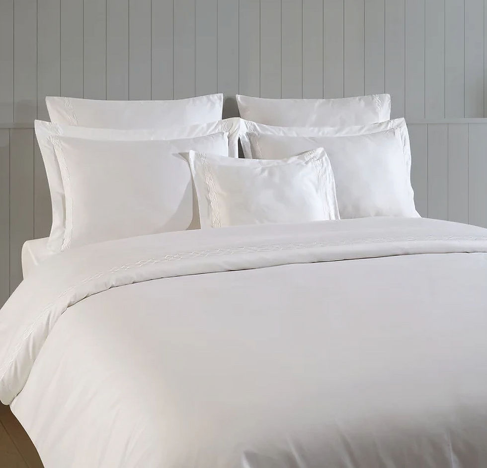 Thumbnail: Türkan Duvet Cover Set - White