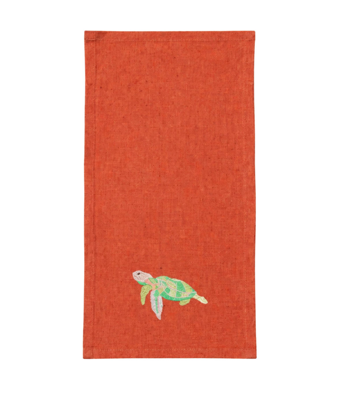 Linen Turtle Design Brown Color Napkin