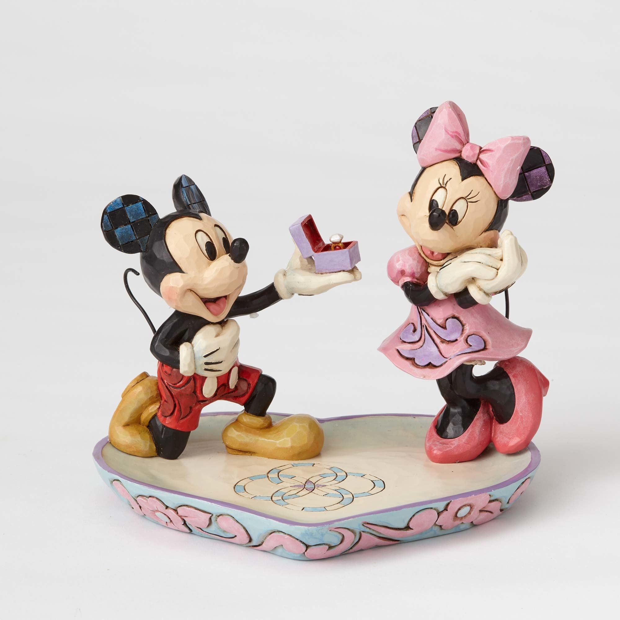 Disney Traditions by Jim Shore Mickey Proposing to Minnie Ring Dish