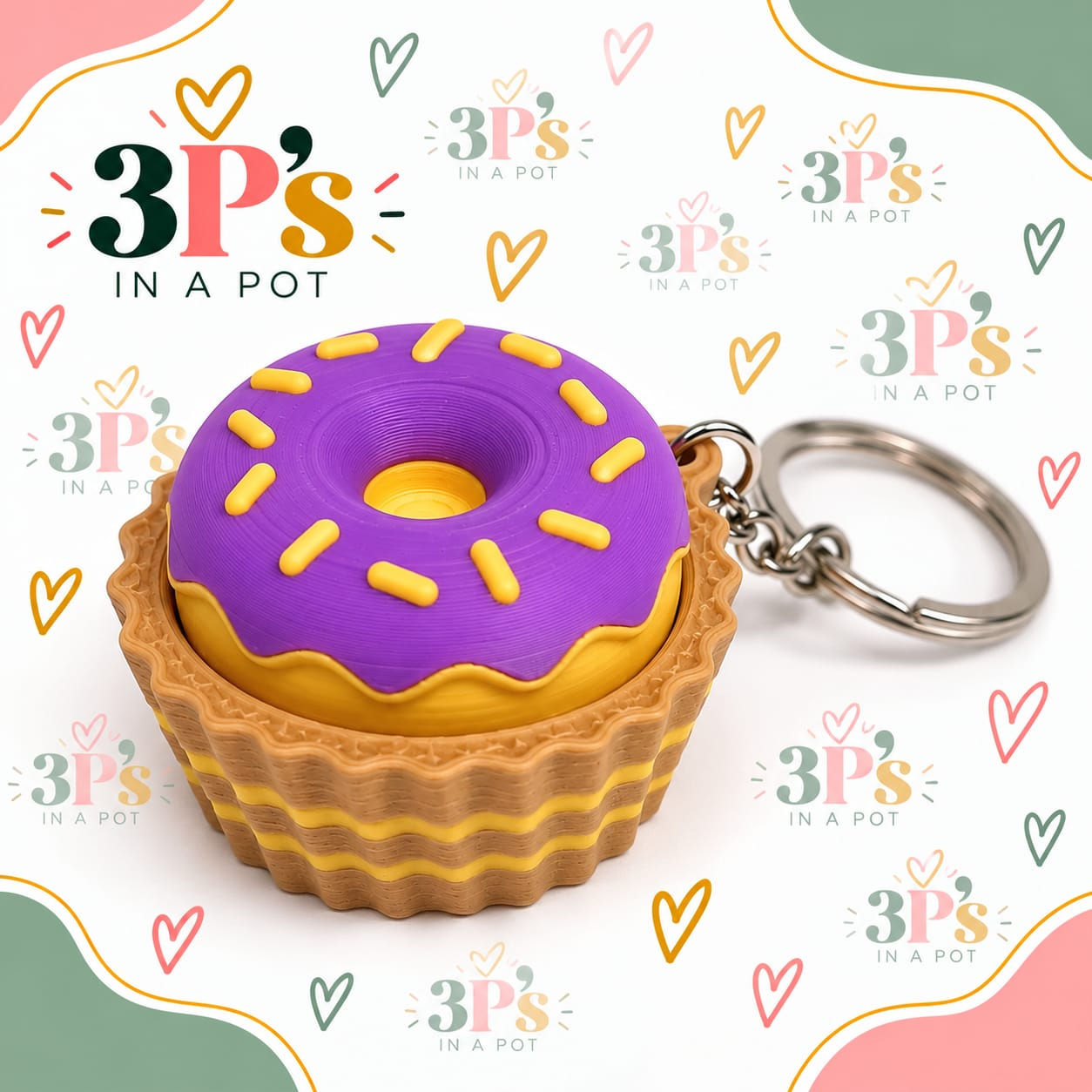 Clicker_Donut with keychain