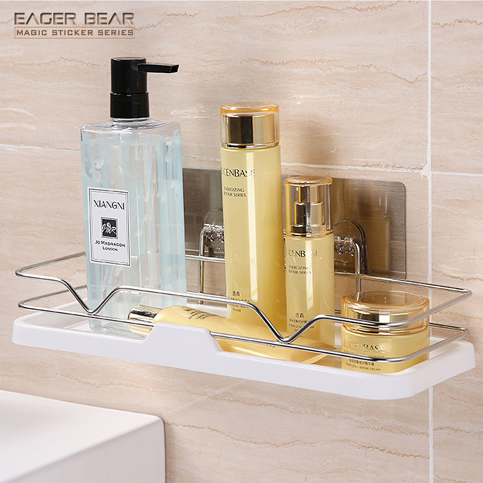 Thumbnail: Eager Bear Magic Sticker Series Self Adhesive Stainless Steel Shelf