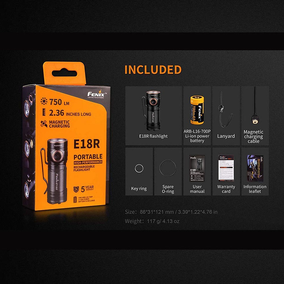 Thumbnail: Authentic Fenix E18R Mini LED Flashlight