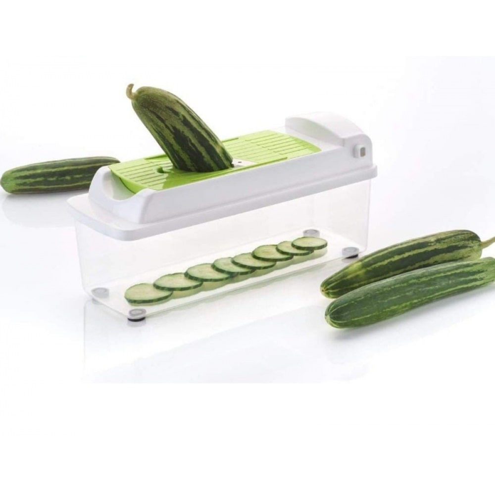 Plastic Stainless Steel Multi Purpose Vegetable & Fruit Chopper Cutter Grater