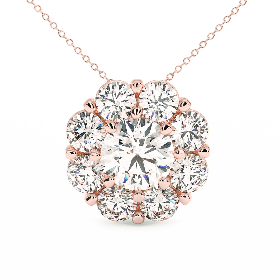 Thumbnail: Flora | Diamond Pendant / No Chain