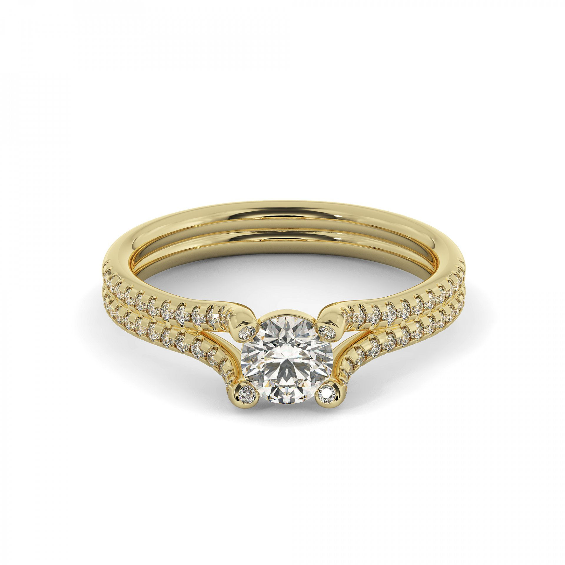 Betty |  Gold Diamond Ring