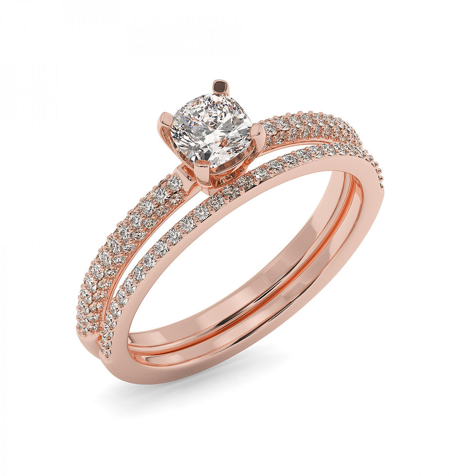 Thumbnail: Margaret Q  |  Gold Diamond Ring