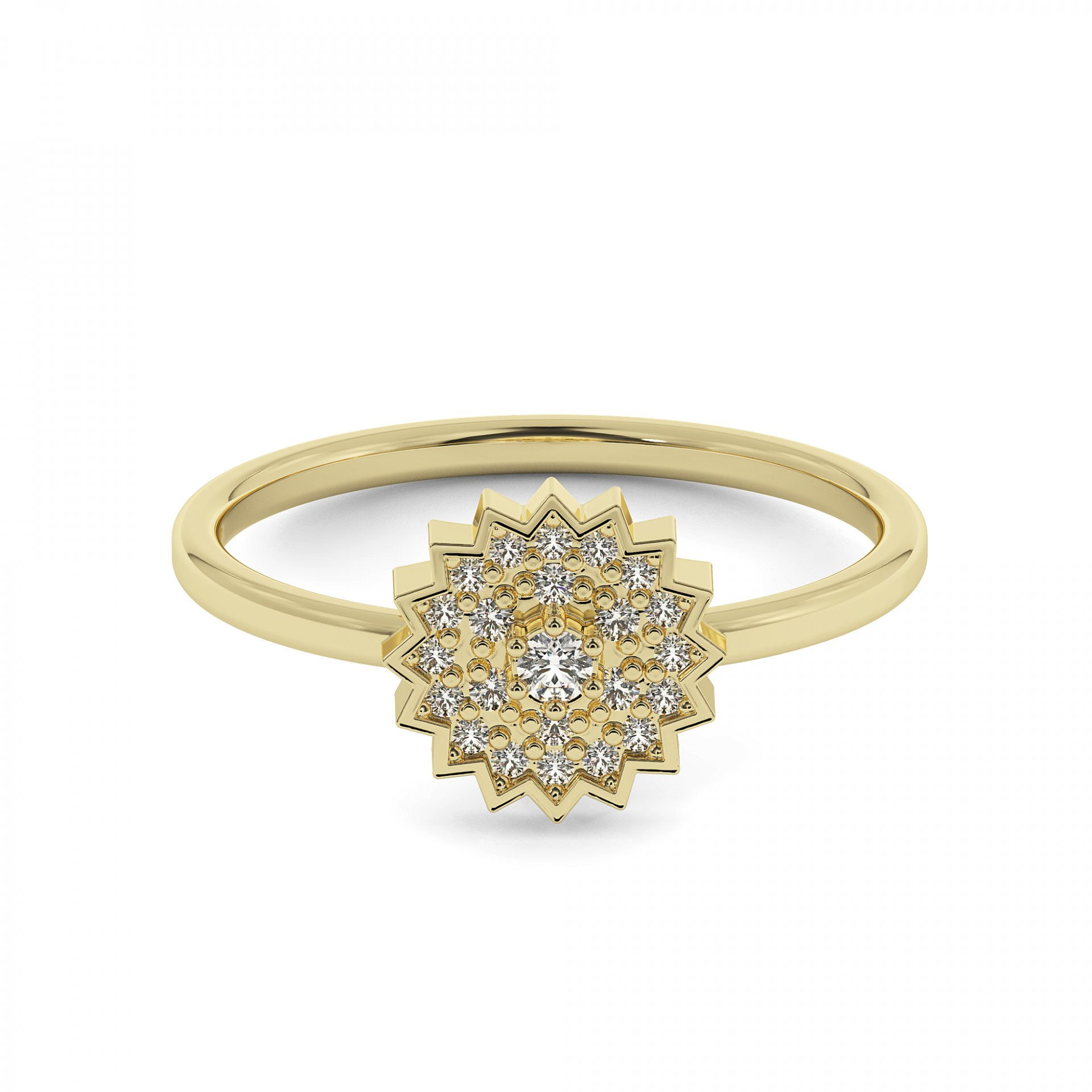 Natalia  | Gold Diamond Ring