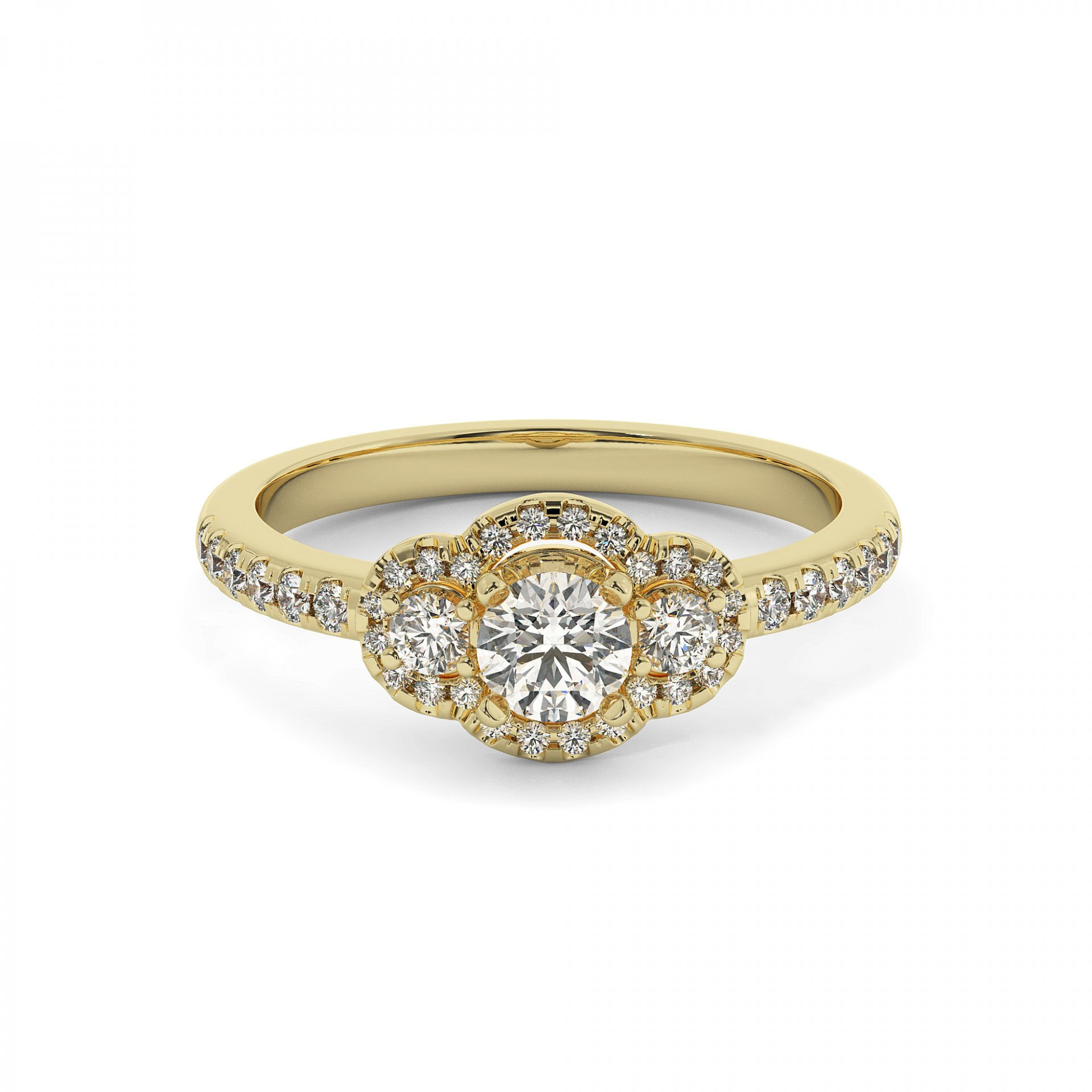 Lisa  |  Gold Diamond Ring