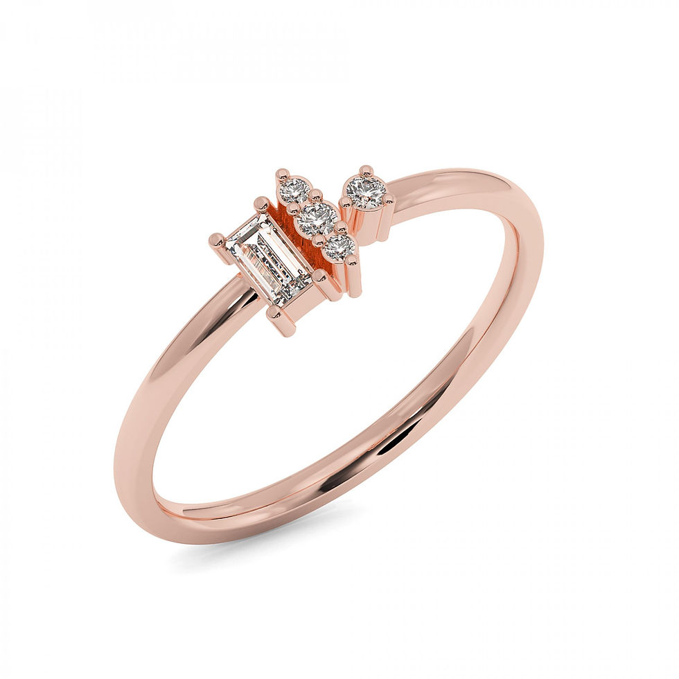 Thumbnail: Josie  |  Stylish Suit Gold Diamond Ring