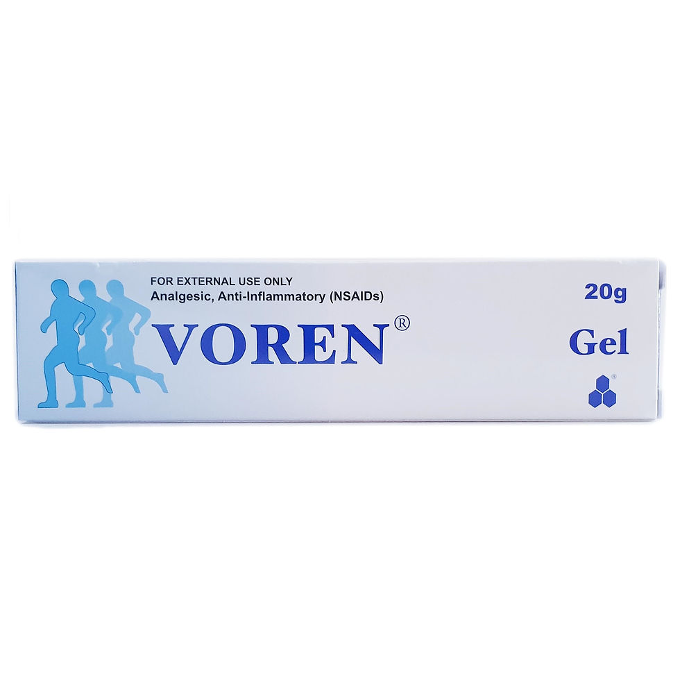 (Bundle of 3 tubes) Diclofenac 1% Gel (Voren) 20g