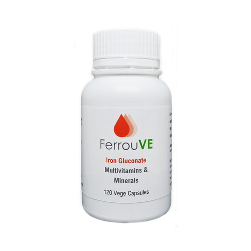 FerrouVE capsules 120's (iron gluconate, multivitamins and minerals