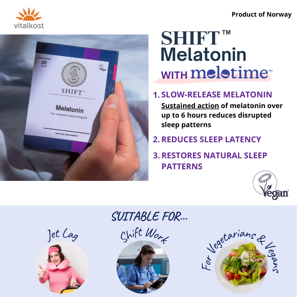 SHIFT Melatonin 1mg SR Capsules 60 capsules