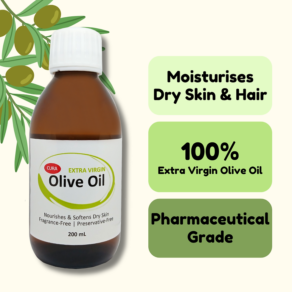 CURA Extra Virgin Olive Oil 200mL Poisson Pharma
