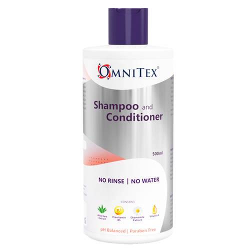 Omnitex No Rinse Shampoo & Conditioner 500mL Poisson Pharma