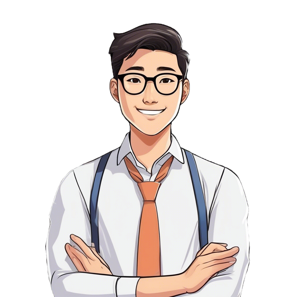 cartoon young asian male manager with glasses.png