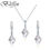 Miniaturbild: Simple Rhombus Necklace Drop Earrings Crystals From Swarovski Jewelry Sets